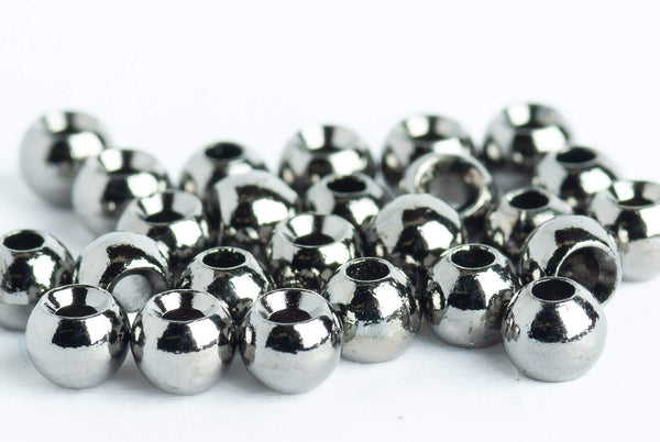 Tungsten Beads for Fly Tying - 100 Pack (Silver, 2.4 mm (3/32 inch))